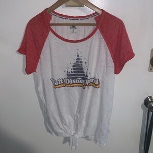 Walt Disney World Raglan Knotted T-Shirt for Women blouse